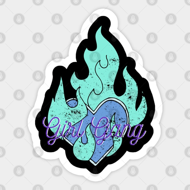 GirlGangV3 Sticker by TEENIE DESIGN
